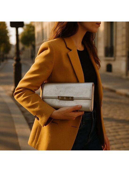 Cartier Handbags - Authentic Cartier Love Collection Gold Calfskin Leather Long Wallet France Made